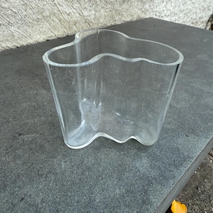 Alvar Alto iittala Savoy Vase Clear Glass Small