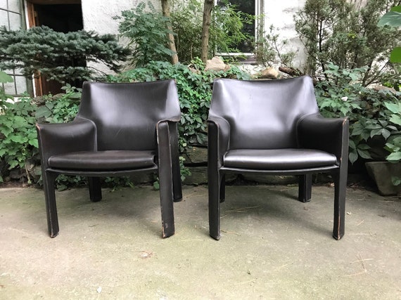Mario Bellini Cab Lounge Chairs Cassina
