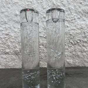 Timo Sarpaneva iittala Arkipelago Glass Tall Cylinder Candle Holder