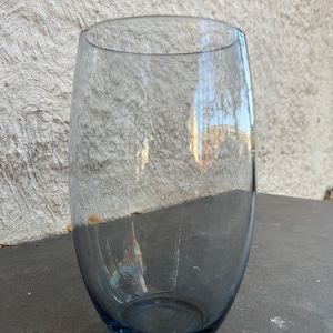 Vicke Lindstrand Kosta LH 1612 Graue Glas Vase Schweden Mid Century Danish Modern