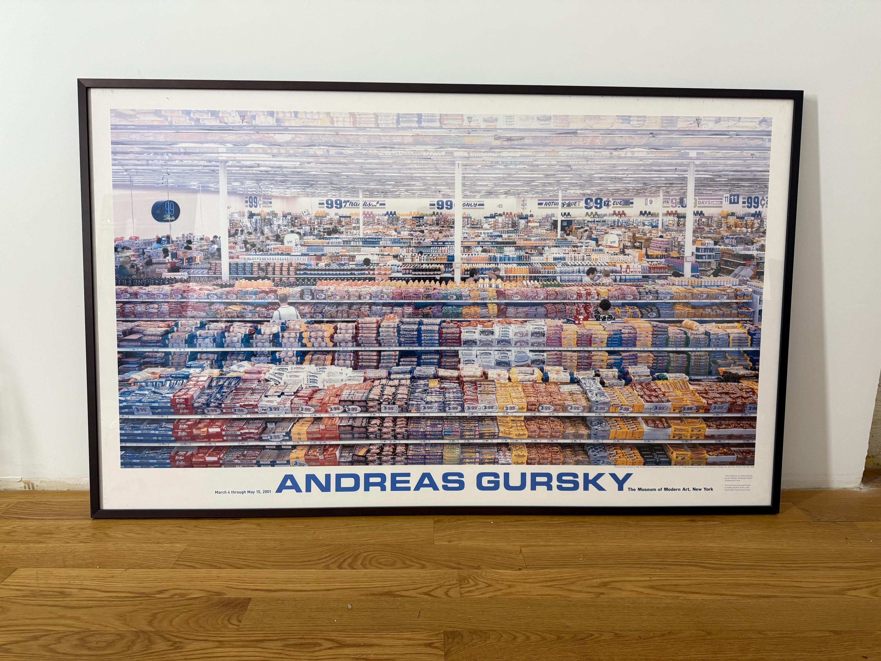 Andreas Gurrsky 99 Cent MOMA 2001 Framed Poster 56” X 34” - Etsy