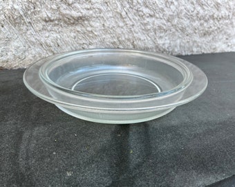 Glass Bakeware Pie Plate / Lid Lella & Massimo Vignelli, Heller