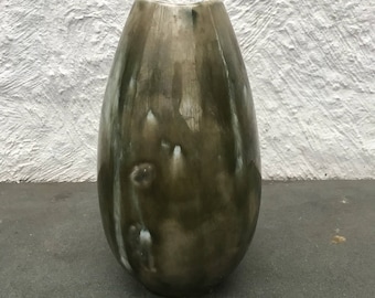 Vase vintage hollandais en céramique, poterie et émaillé