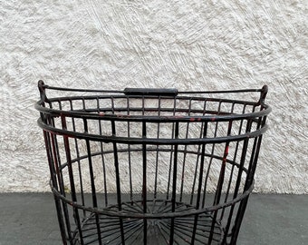 Vintage Coated Wired Egg Shopping Basket