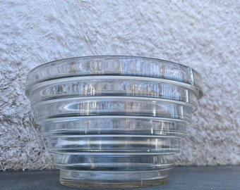 Anio Aalto iittala Clear Glass Serving Salad Bowl