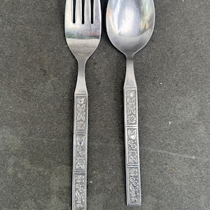 Northland Spring Fever Service Löffel und Gabel Edelstahl Japan Mid Century