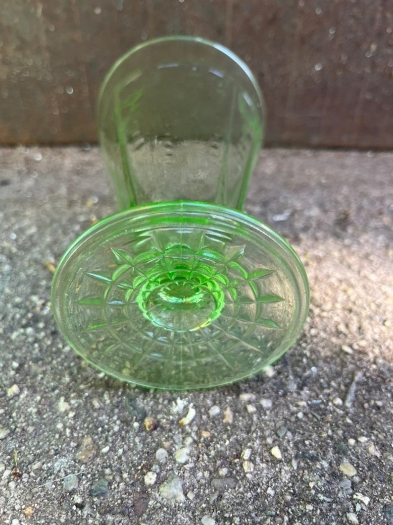 Anchor Hocking Princess Uranium Glass Parfait Etsy