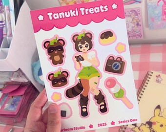 Tanuki Treats Sticker Sheet