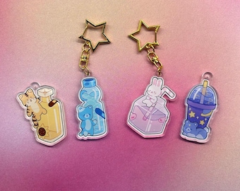Animal Drink Keychains