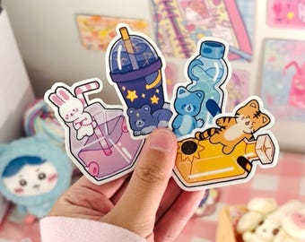 Animal Drink Stickers