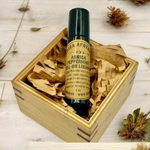 Arnica Peppermint Roll-On: Wildcrafted Herbal Liniment for Sore Muscles