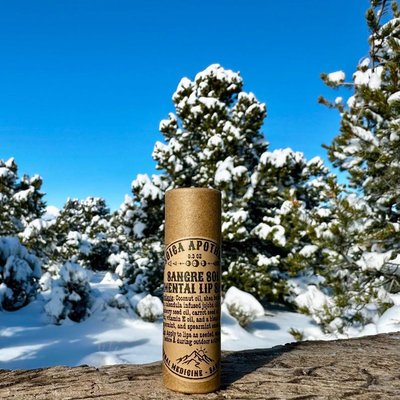 Calendula Castor Oil Lip Balm: Natural Herbal Lip Care in Eco Tube image 1