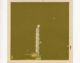 Vintage Las Vegas Neon Sign Photograph | 1970s Travel Art