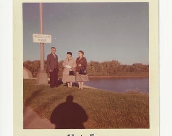 1960s Mississippi River Vintage Photo: Elderly Travelers August 1962
