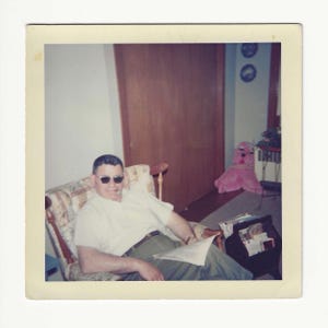 1960s Vintage Photo | Man in Sunglasses with Cigarette | Found Snapshot | Wall Art | Collage | Gifting | Photograph for Framing | FO-21