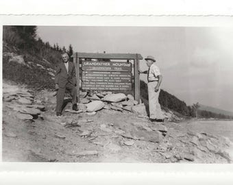 Vintage Grandfather Mountain Photo: 1961 Hiking Landmark Travel Print