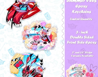 3" Summer Vees Keychains & Stickers