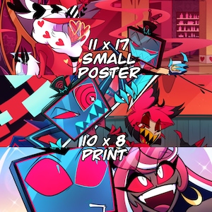 Hazbin Hotel Kunstdrucke [17&quot;x11&quot; & 10&quot;x8&quot;]