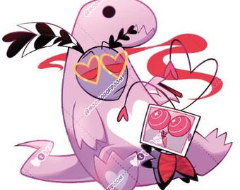PREORDER - 3,5 ""Happy Mothers Day!" Dino Mom Val Aufkleber