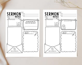 Sunday School Bible Study Guide for Children, Sermon Summary, Church and Bible Notes
