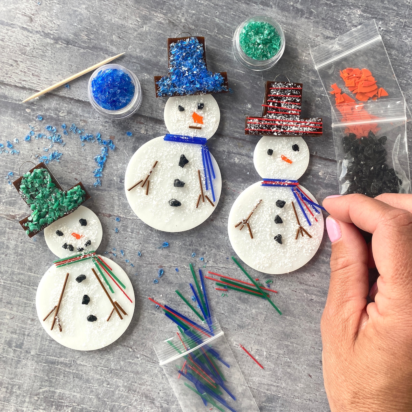 Fused glass kit glass kit uk Craft kit for adults Christmas Etsy