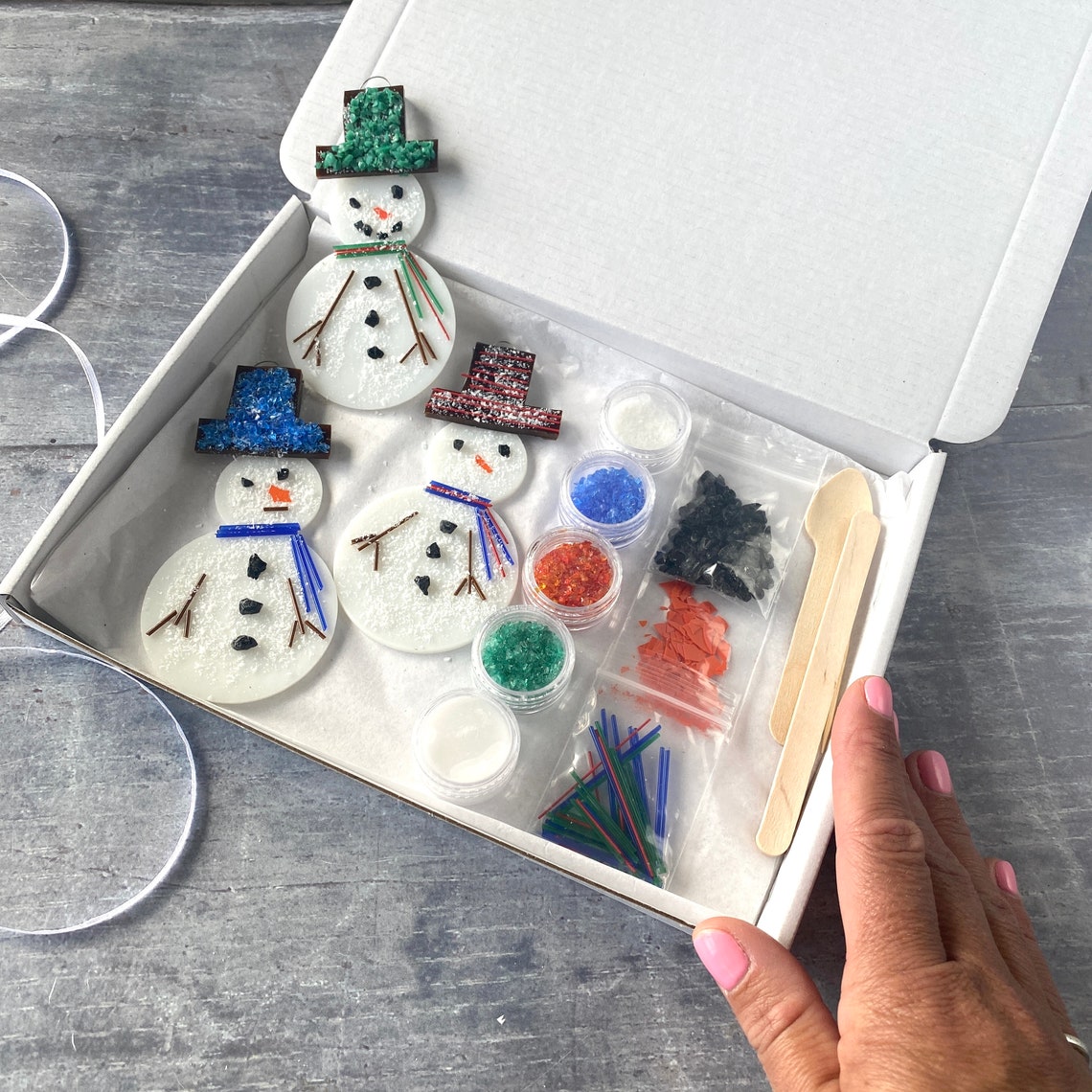 Fused glass kit glass kit uk Craft kit for adults Christmas Etsy