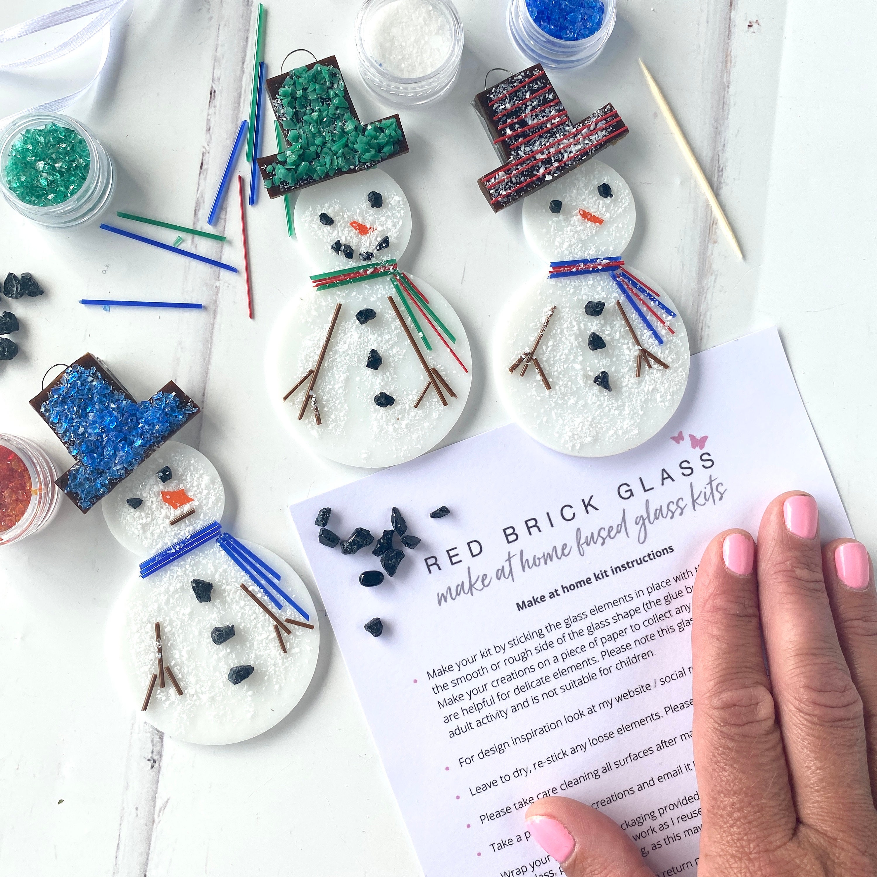 Fused glass kit glass kit uk Craft kit for adults Christmas Etsy