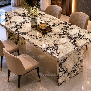 Luxury Rectangle Marble Dining Table Handmade Rectangle Marble Dining Table Modern Marble Dining Table Luxury Rectangular Stone Dining Table