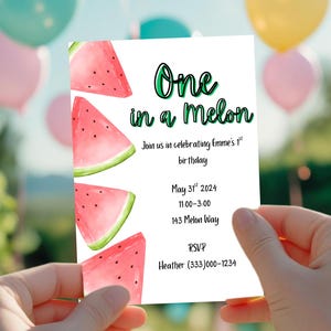 One in a Melon Birthday Card