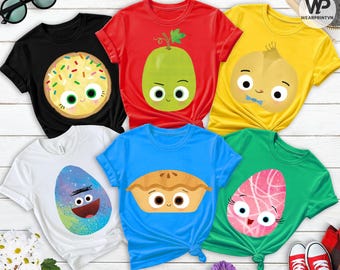 Halloween Lehrer Shirt, süßes Essen Freunde Gruppe Kostüm T-Shirt, Kawaii Snack und Samen Shirt, lustiges Klassenzimmer Halloween Outfit, Lehrer Geschenk Top