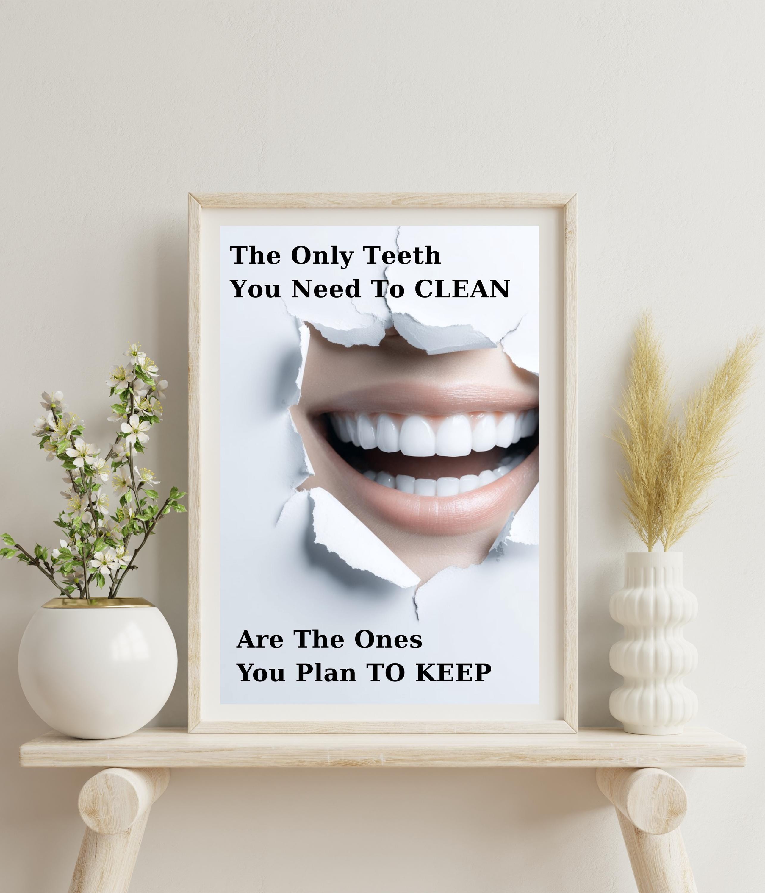 Dentist Humor Poster - Etsy, image size:2571x3000