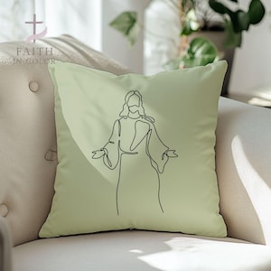 Christian Pillowcase: Jesus, Virgin Mary, & Sacred Heart Designs