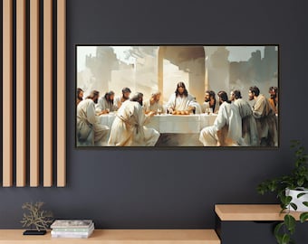 The Last Supper Canvas Art: Jesus and Disciples, Christian Home Decor