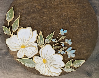 Instant digital download- Beautiful floral svg file, perfect for Glowforge, laser engraver and cutters, Cricut and Silhouette machines!