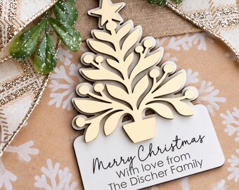 Instant Digital Download-Hand drawn filigree layered tree ornament/gift tag, laser cut engrave svg file, Glowforge svg file, laser svg file