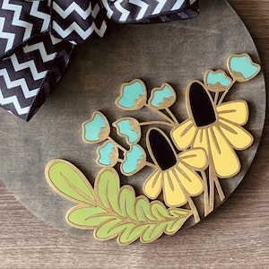 Instant digital download- Pretty Coneflower SVG file, perfect for Glowforge, laser cutting and engraving machines