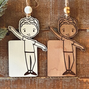 Instant digital download - Boy dancer, ballet boy svg ornament file for Glowforge, lasers, personalized dancer ornament, laser ready file