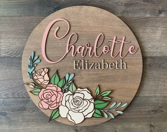 Instant digital download- Beautiful rose floral laser ready svg file, Glowforge, laser machine, wood sign svg, door hanger svg, floral svg