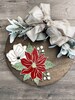 Instant digital download- Poinsettia Christmas floral svg file, perfect for Glowforge, laser engravers, Cricut and Silhouette machines! 
