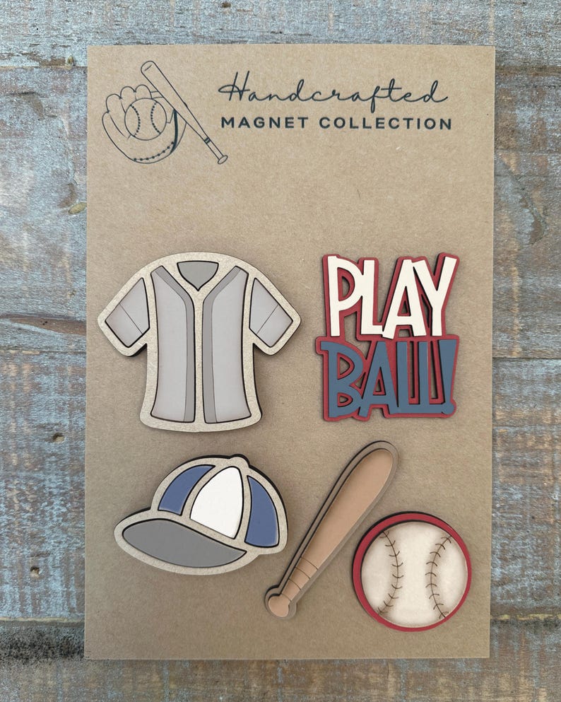 Instant Digital Download - Baseball Magnet Set Svg File, Laser Ready ...