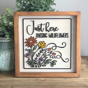 Instant digital download- Whimsical floral sign svg file, perfect for Glowforge, lasers, laser-ready file, sign file, laser sign file