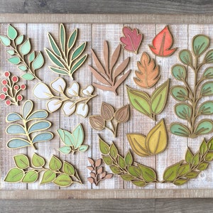 Instant digital download- Large greenery svg file collection, for door hangers, wood signs - laser ready, perfect for Glowforge and lasers