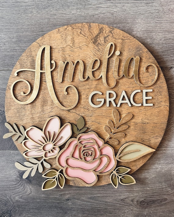 Instant digital download- Floral laser ready svg file, laser cut file, for Glowforge or laser machines, cut or engrave file, door hanger svg
