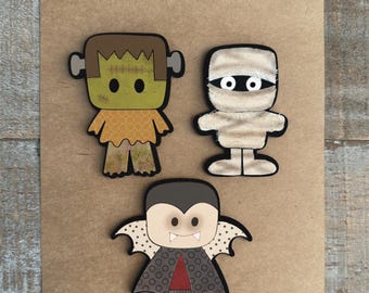 Instant digital download-Little monster themed magnet collection SVG file, laser ready file, Glowforge,laser svg, magnet set, laser svg file