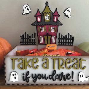 Instant digital download - Halloween treat box svg file for Glowforge, laser file, Glowforge svg, halloween decor svg, laser DIY kit