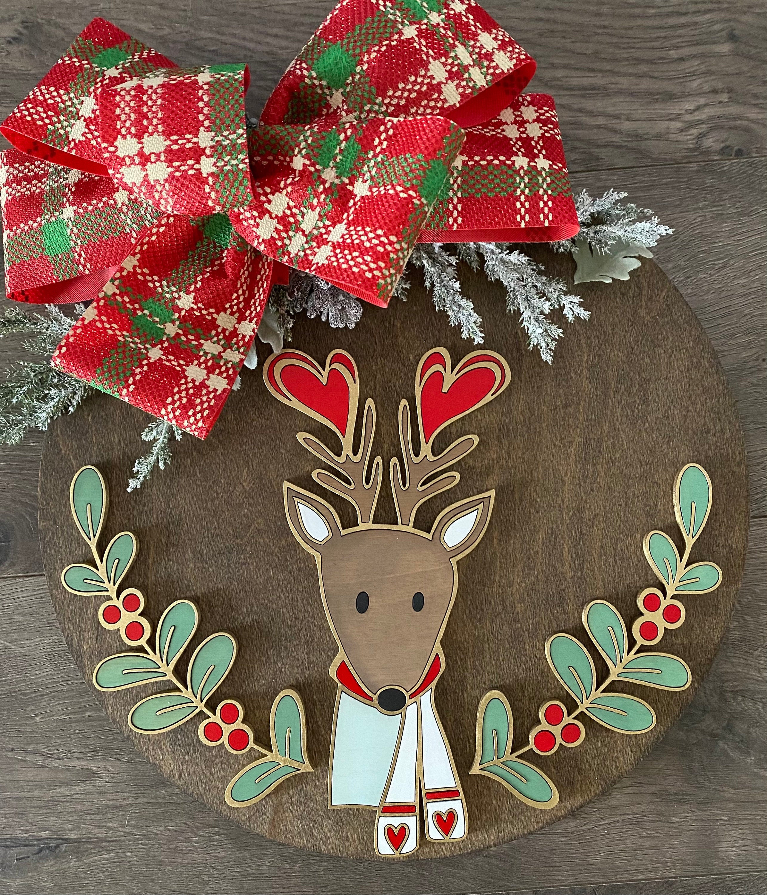 Instant digital download- Christmas holiday whimsical deer svg file, …