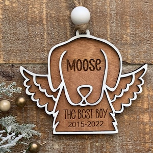 Download digitale immediato - File svg commemorativo per cani, ornamento commemorativo per cani - per Glowforge, incisione laser, file pronto per laser, file svg commemorativo per animali domestici