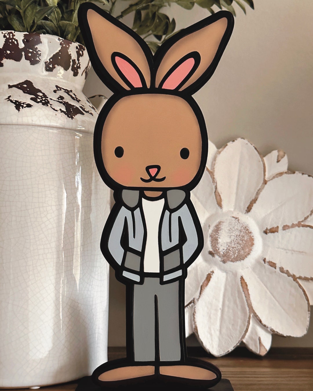 Instant Digital Download - Boy Easter Bunny Shelf Sitter, Statue, Laser ...