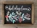 Instant digital download - Holiday Love Christmas Swag florals, perfect for Glowforge, laser cutters and engravers, Cricut 