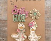 Instant digital download - Goose themed magnets laser svg file, laser ready file, Glowforge svg file, laser cut file, laser svg file